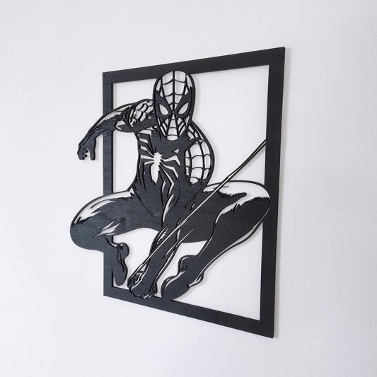 Tableau Bois Super-Héros "Spider-Man" 01