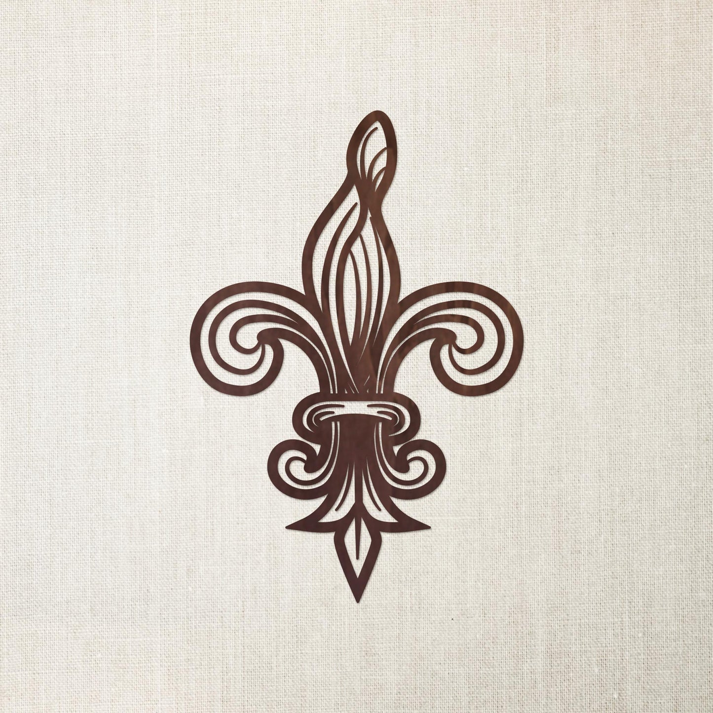 Tableau Bois Symbole "Fleur de Lys"