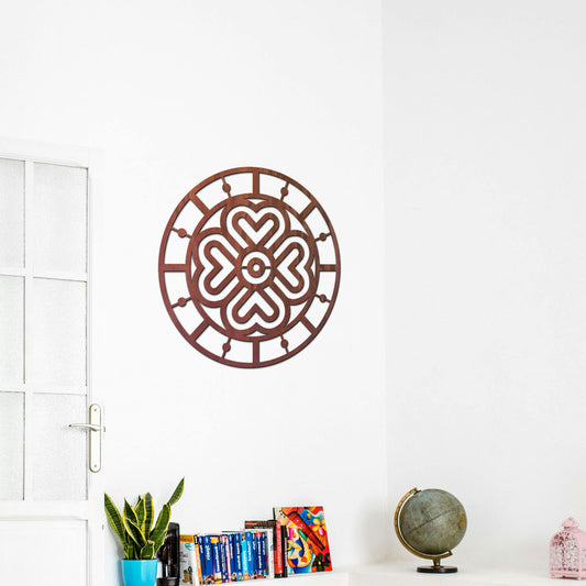 Tableau Bois Symbole "Trèfle Celte"