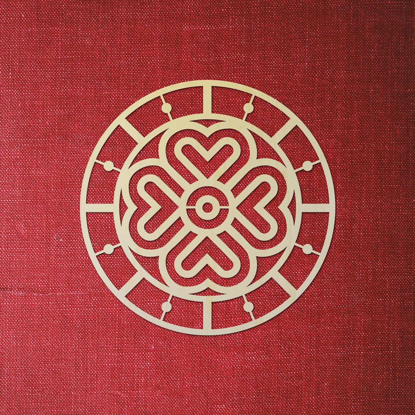 Tableau Bois Symbole "Trèfle Celte"
