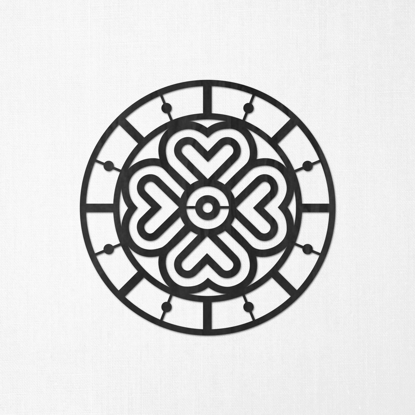 Tableau Bois Symbole "Trèfle Celte"