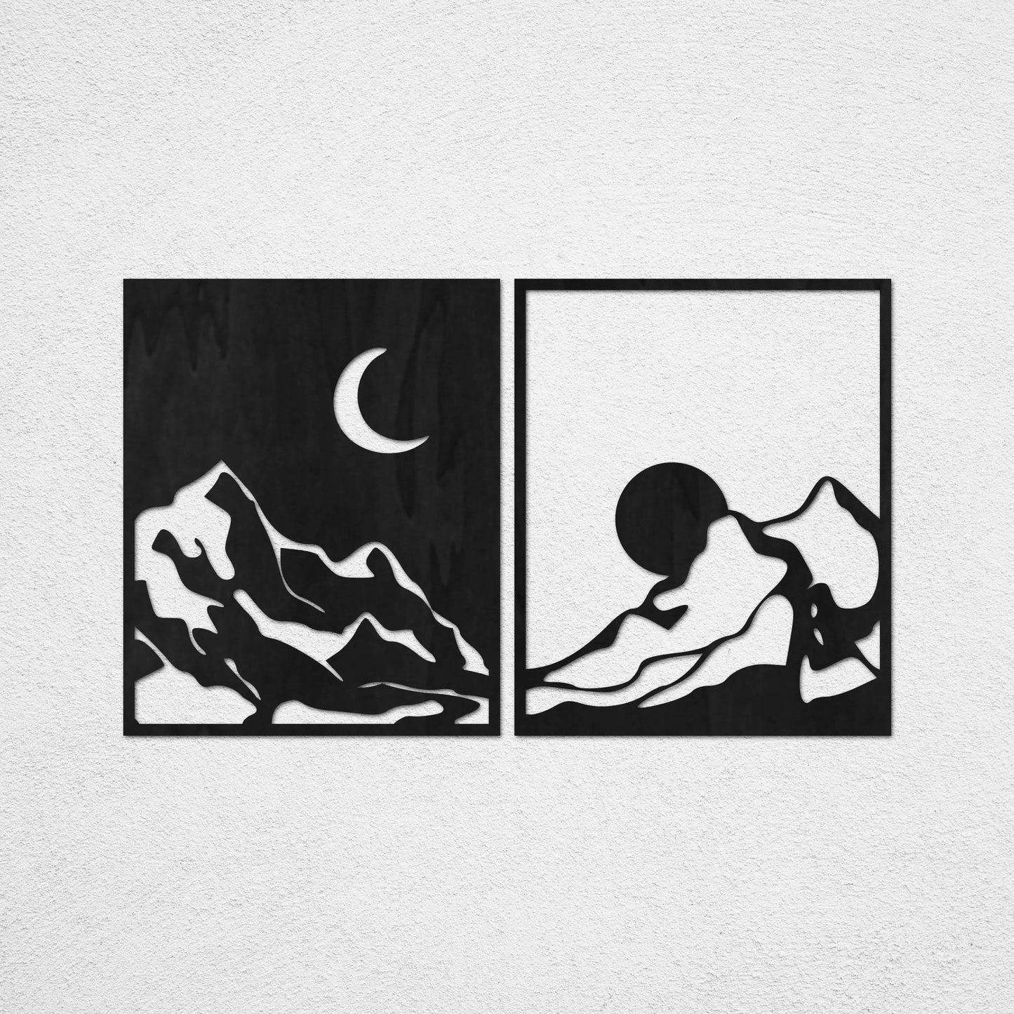 Tableau Bois "Un jour à la Montagne"