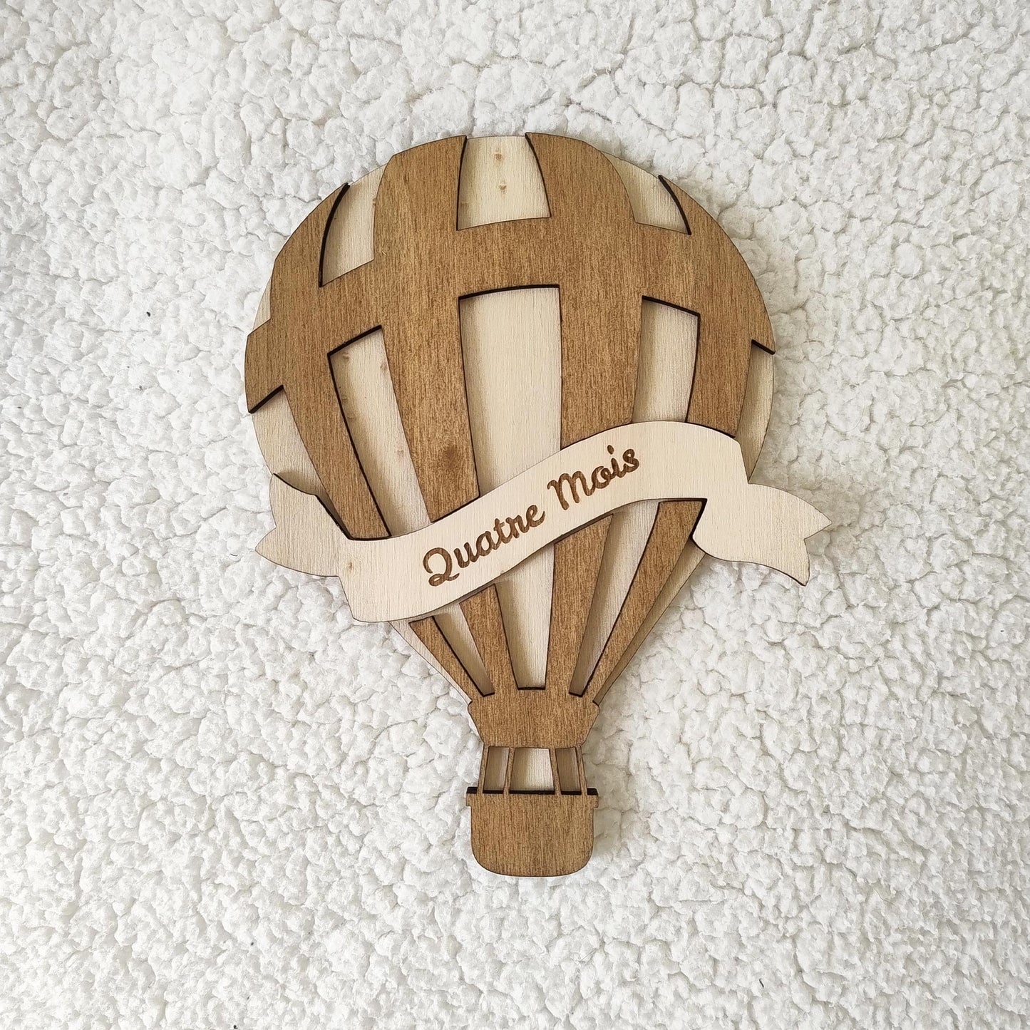 Montgolfière en Bois Premiers Mois de Bébé