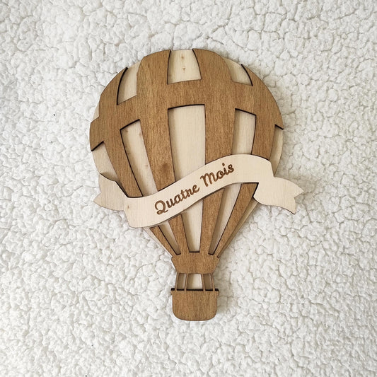 Montgolfière en Bois Premiers Mois de Bébé