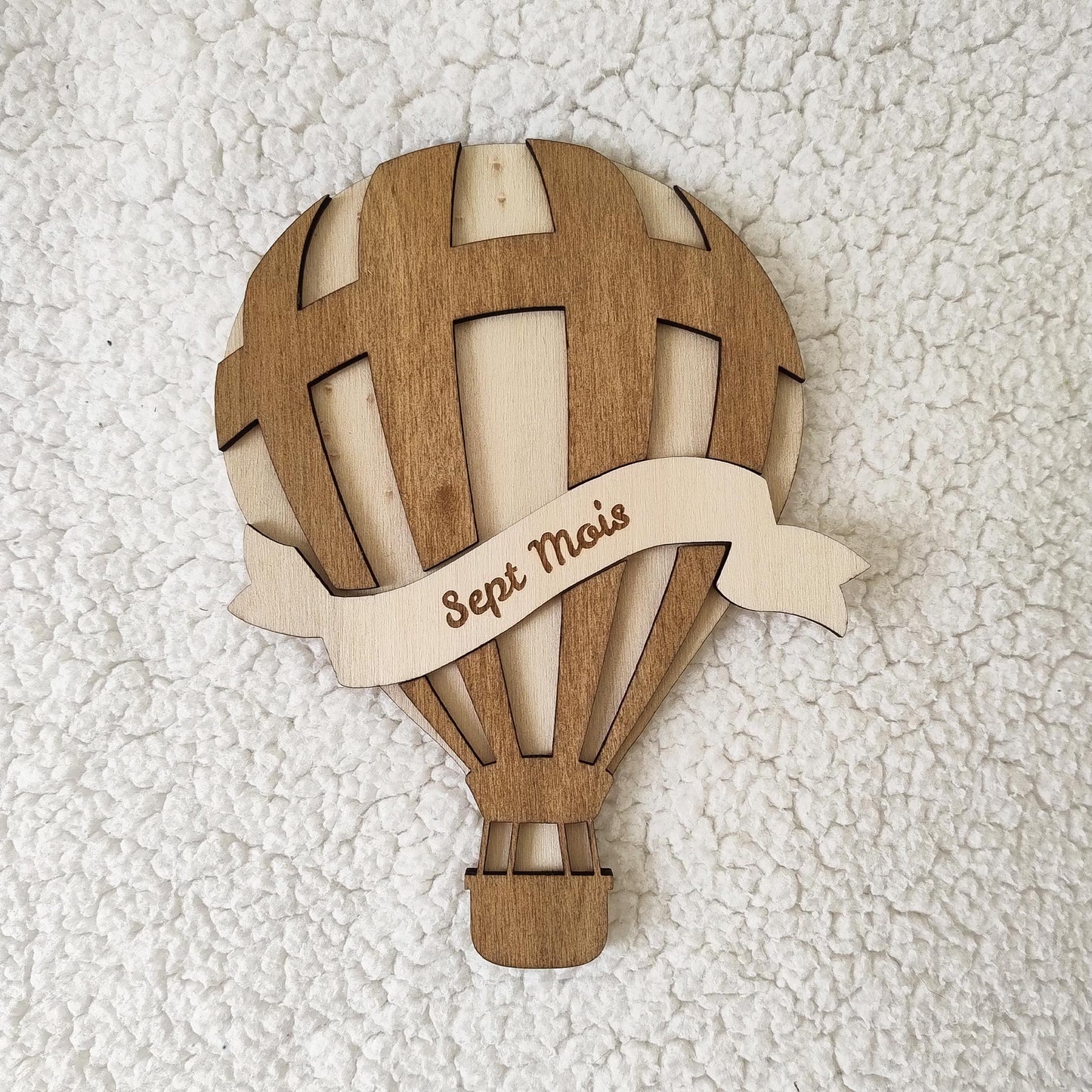 Montgolfière en Bois Premiers Mois de Bébé