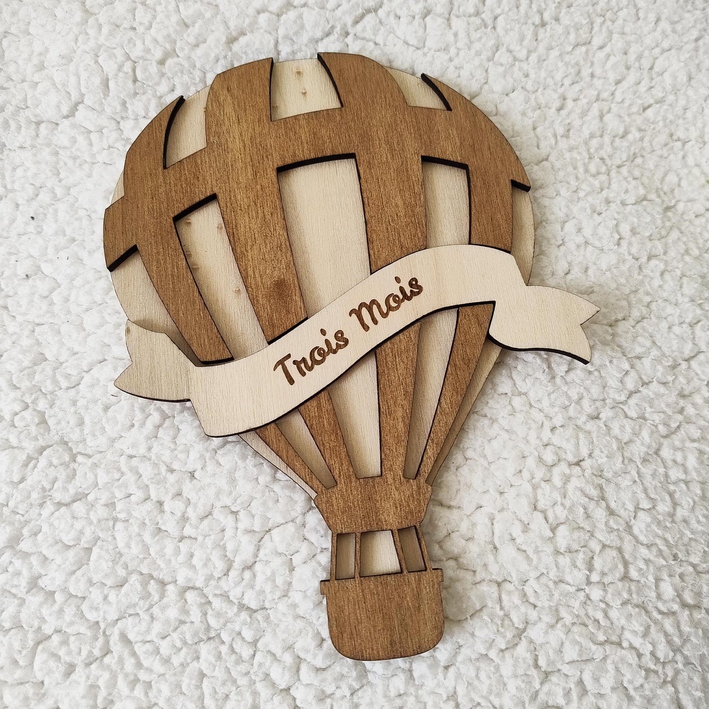 Montgolfière en Bois Premiers Mois de Bébé