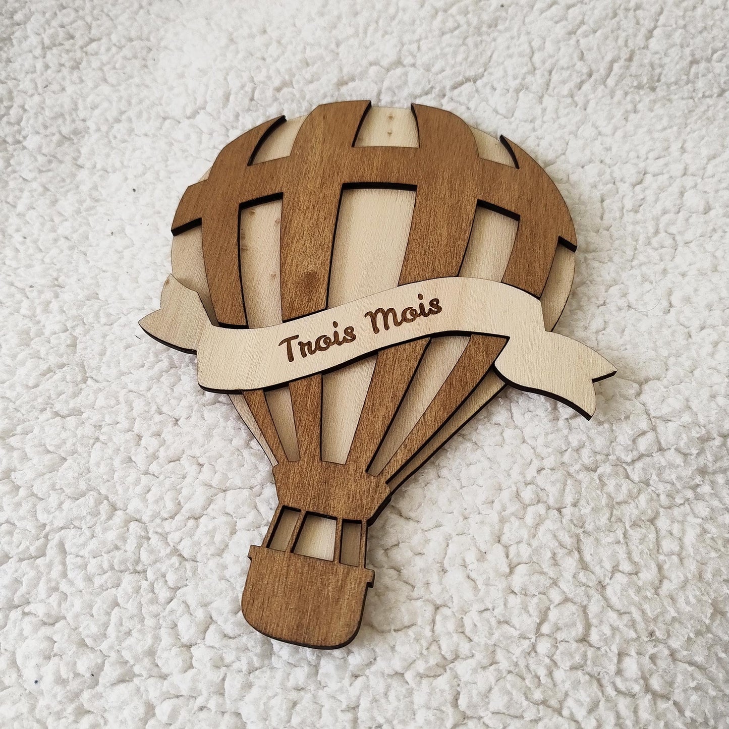 Montgolfière en Bois Premiers Mois de Bébé