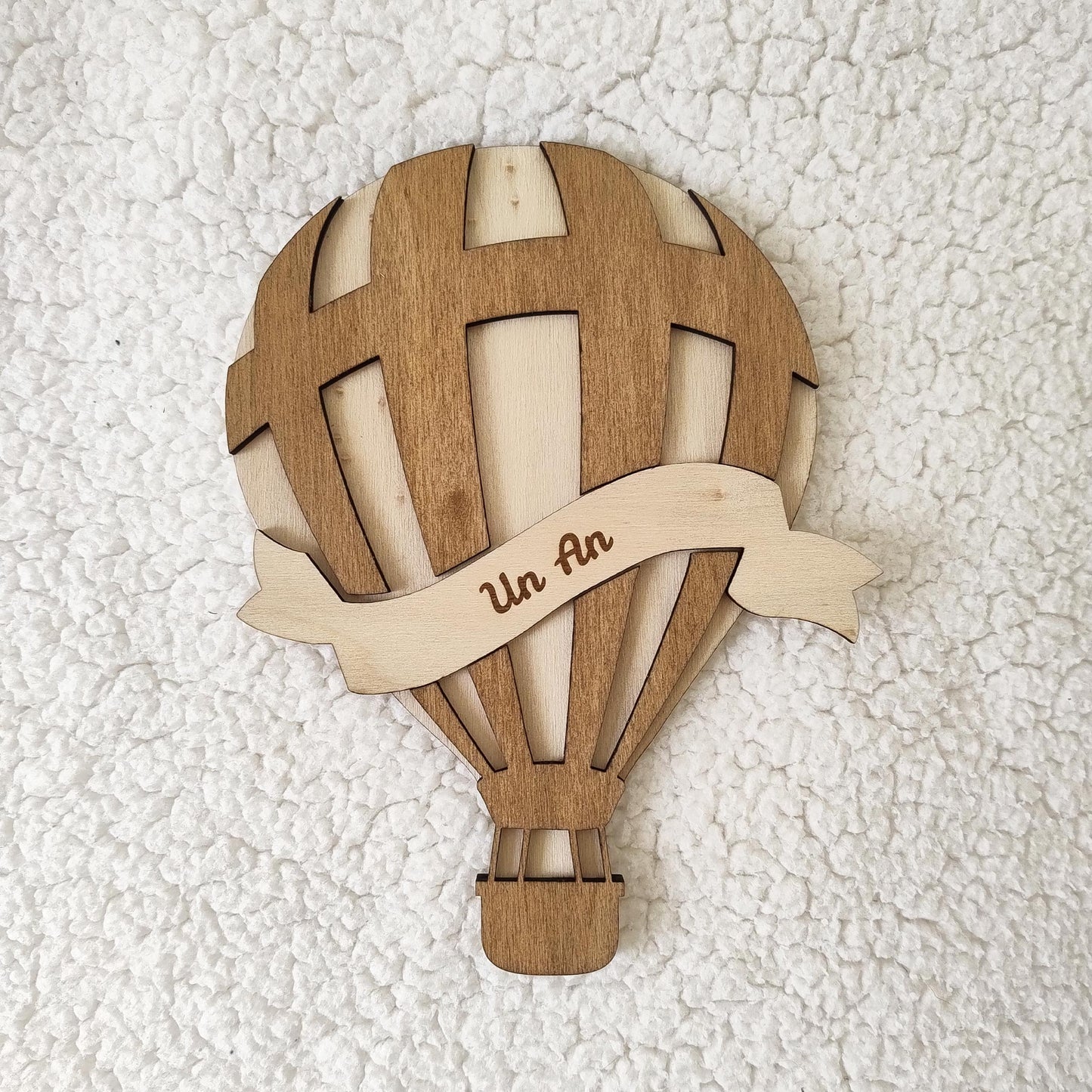 Montgolfière en Bois Premiers Mois de Bébé