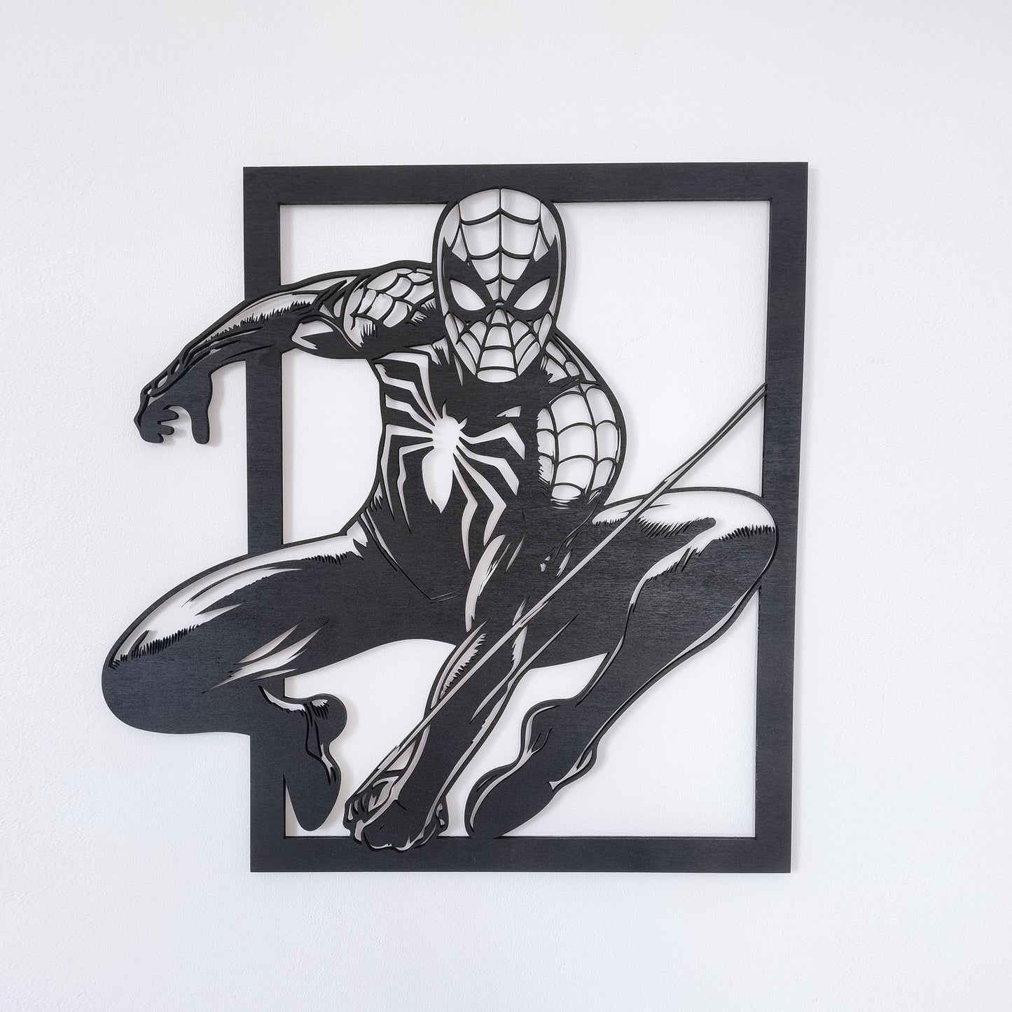 Tableau Bois Super-Héros "Spider-Man" 01