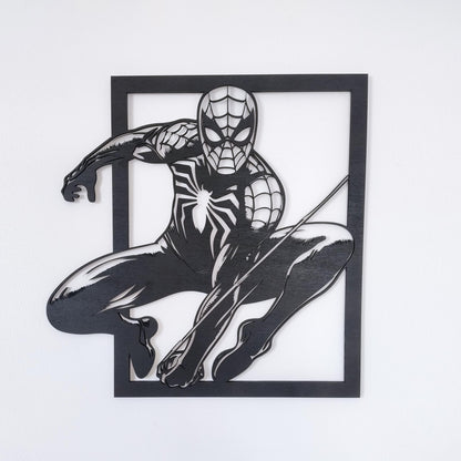 Tableau Bois Super-Héros "Spider-Man" 01