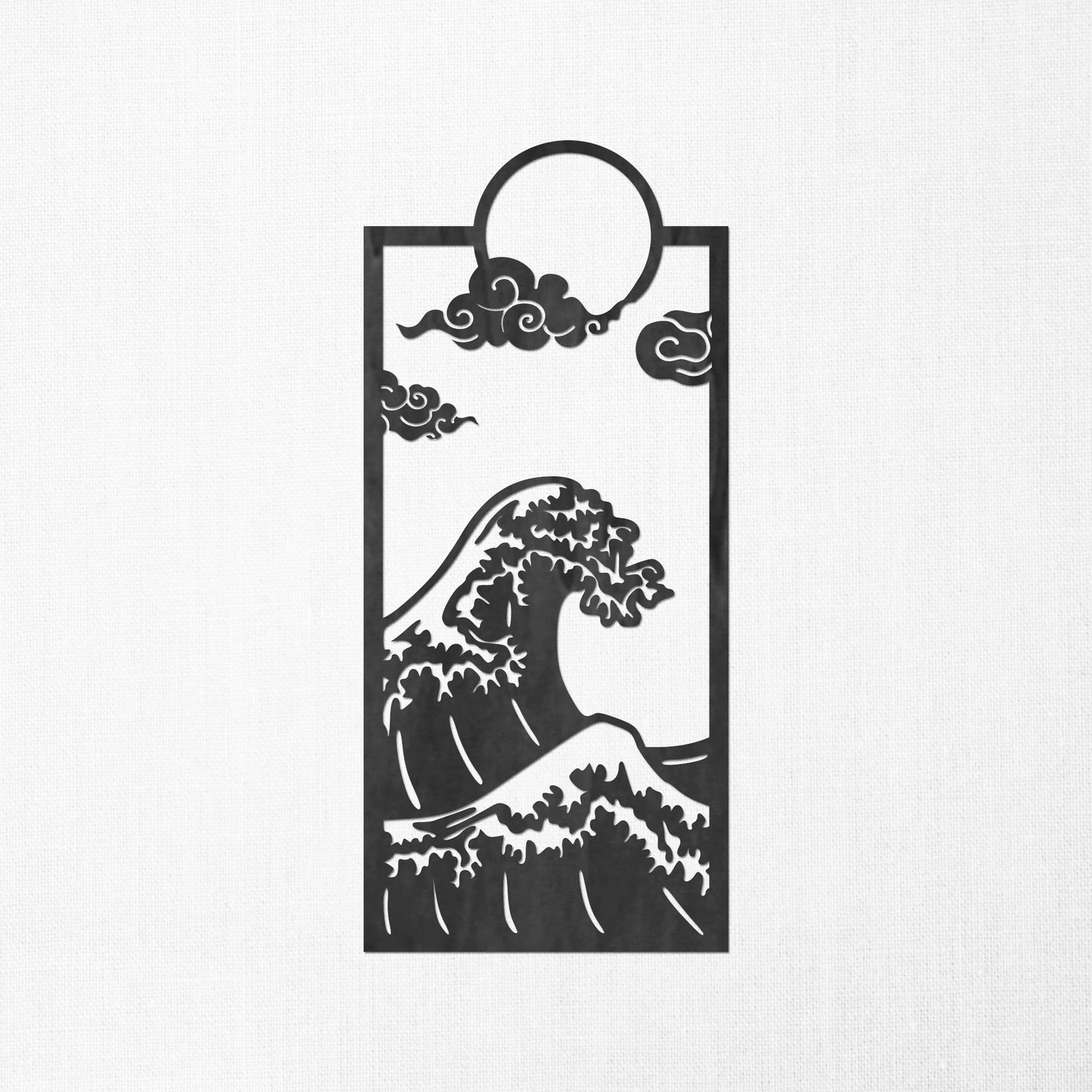 Tableau Bois "Entraîné par la Houle"