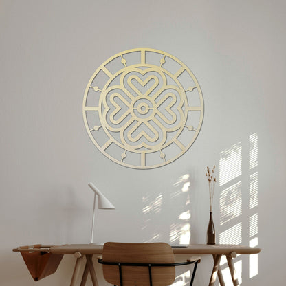 Tableau Bois Symbole "Trèfle Celte"