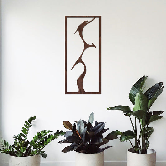 Tableau Bois "Baiser Secret"