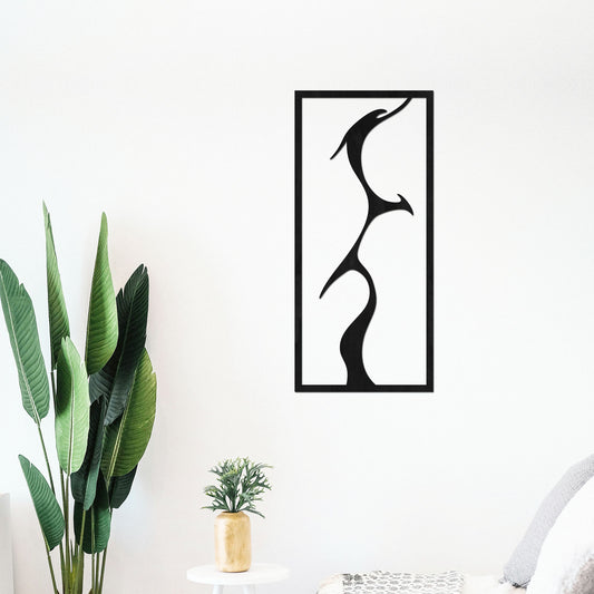 Tableau Bois "Baiser Secret"