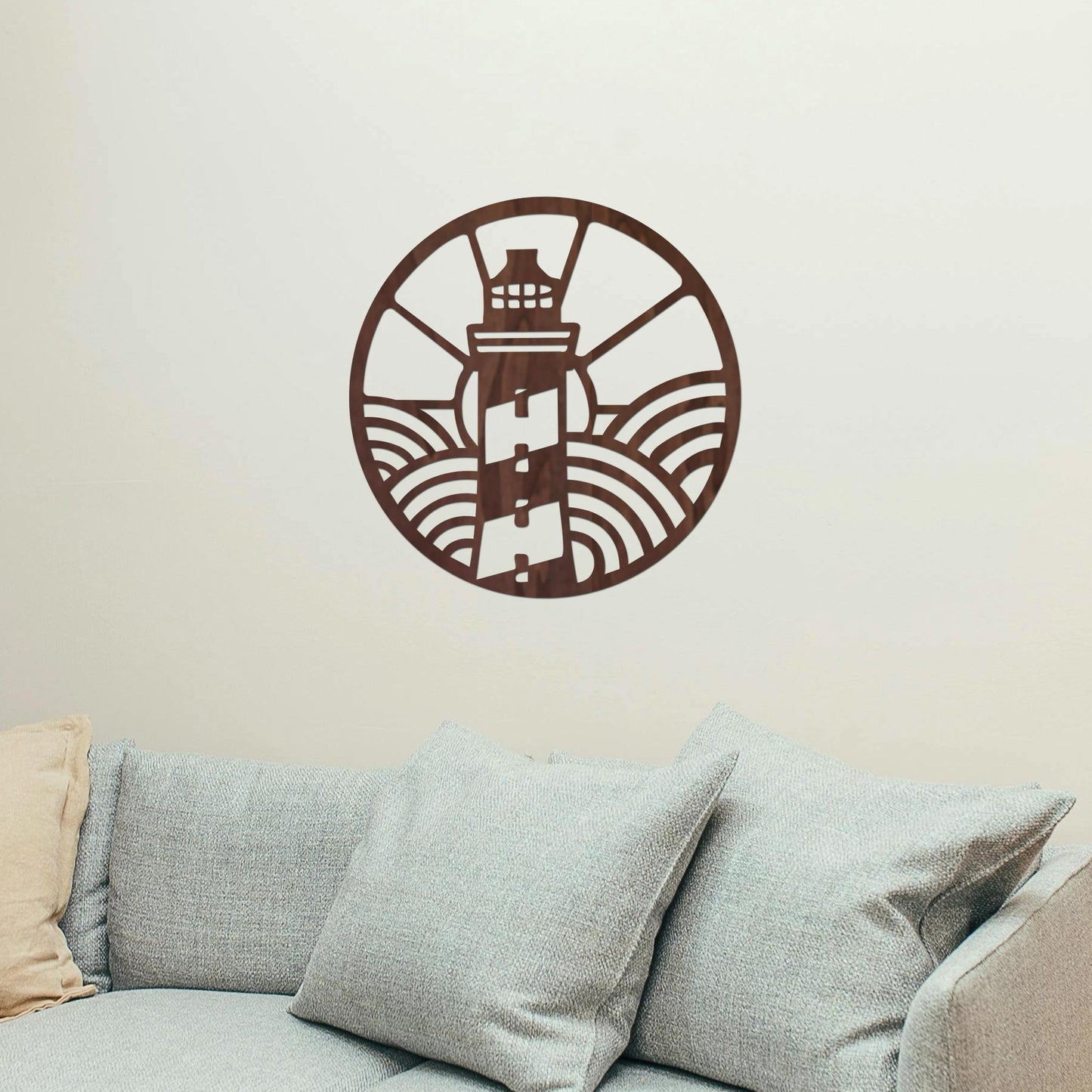 Tableau Bois "Plein Phare" Rond