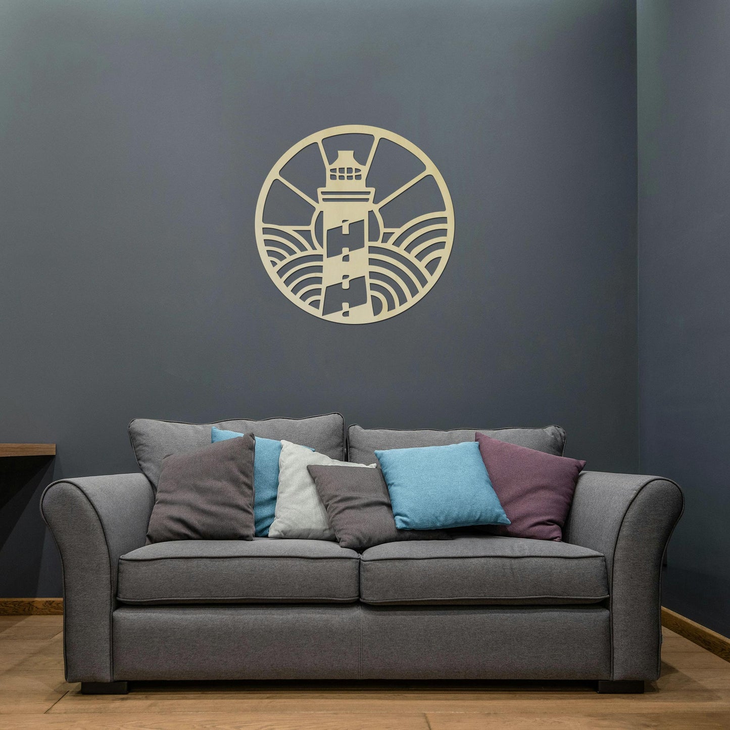 Tableau Bois "Plein Phare" Rond