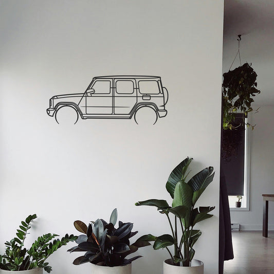 Tableau Bois "Silhouette Véhicule Mercedes-Benz Classe G"