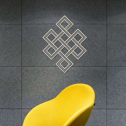 Tableau Bois Relief Géométrie "Rhomboïde 8 Carrés"