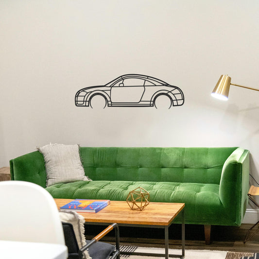 Tableau Bois "Silhouette Véhicule Audi TT"
