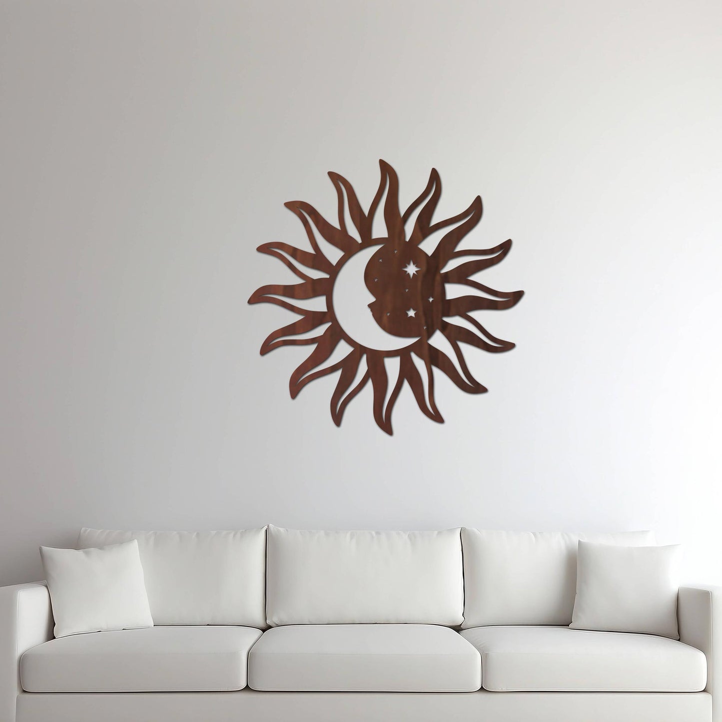 Tableau Bois "Soleil de Lune"