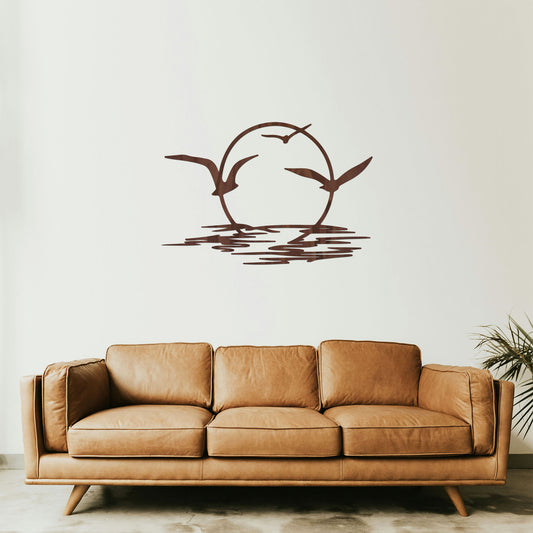 Tableau Bois "Cap sur l'Océan"